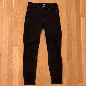PAIGE Black Women's Skinny Jeans Hoxton Ankle